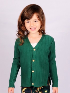 Kids Solid Colour Button Sweater